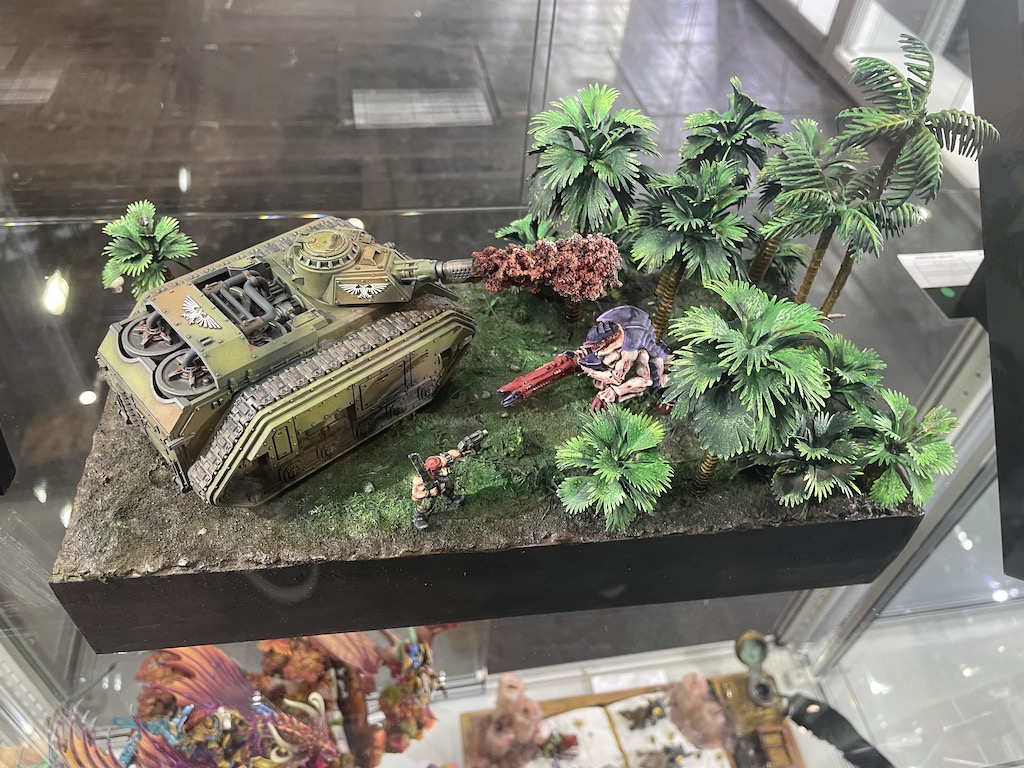 Diorama in the GD display case